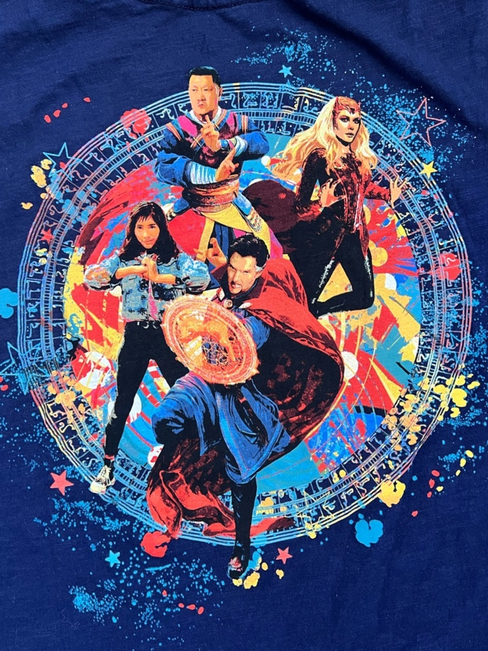 Marvel Doctor Strange Multiverse Of Madness Graphic Pocket V Neck T Shirt XL